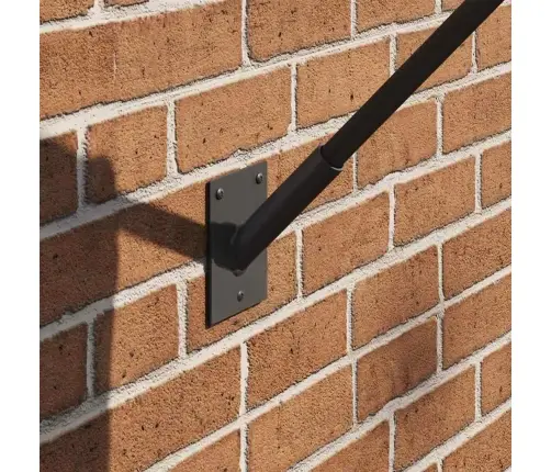 Vėliavos Stiebo Laikiklis Juoda 10,5 X 7,5 X 0,25 Cm Plienas