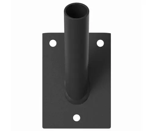 Vėliavos Stiebo Laikiklis Juoda 10,5 X 7,5 X 0,25 Cm Plienas