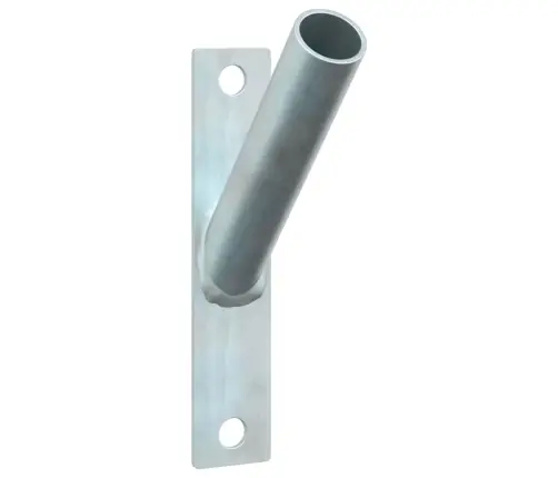 Vėliavos Stiebo Laikiklis Sidabro 10.5 X 7.5 X 0.2 Cm Plienas