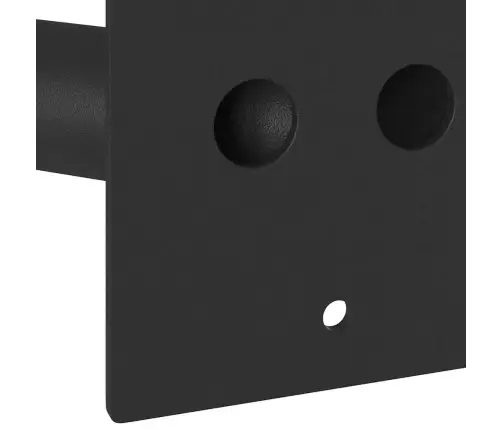 Vėliavos Stiebo Laikiklis Juoda 11,5 X 7,5 X 0,2 Cm Plienas