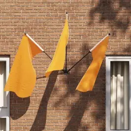 Karoga Pole Turētājs Melna 10.5 X 7.5 X 0.2 Cm Tērauds Vidaxl