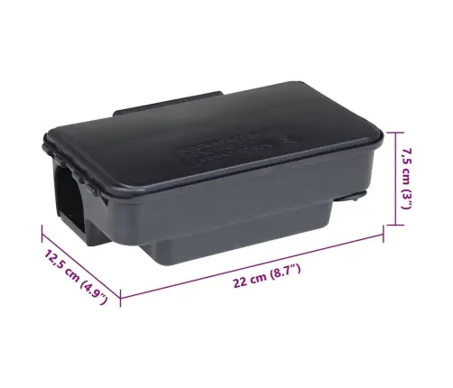 Pelės Spąstai, 6Vnt., Juodos Spalvos, 22X12,5X7,5Cm