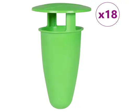 Gliemežu Un Gliemežu Slazdi 18 Gab. Zaļš Vidaxl