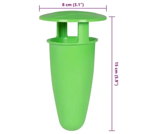 Gliemežu Un Gliemežu Slazdi 18 Gab. Zaļš Vidaxl