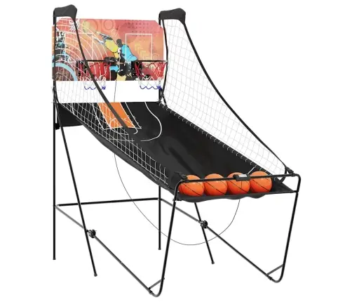 Basketbola Spēļu Automāts Ar 4 Bumbiņām 2 Spēlētājiem Vidaxl