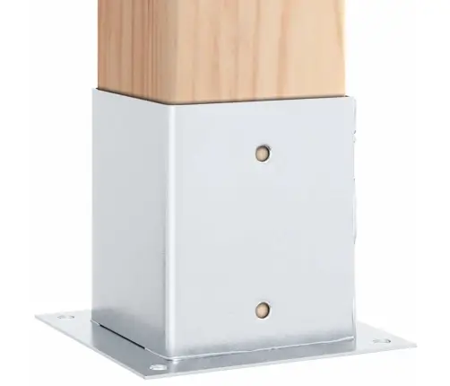 Postialused Ruudukujulised 4 Tk, 121X121 Mm, Tsingitud Teras