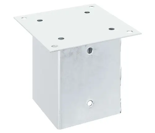 Postialused Ruudukujulised 4 Tk, 121X121 Mm, Tsingitud Teras