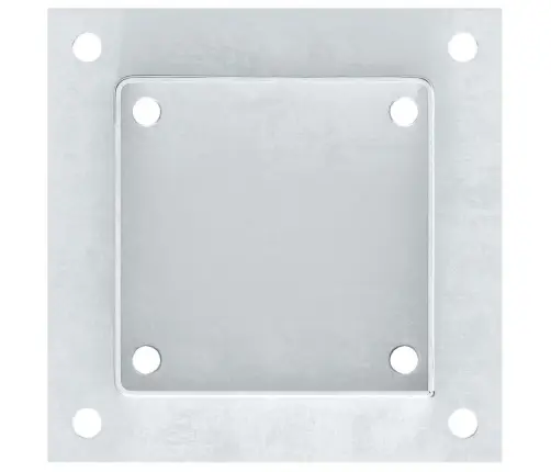 Postialused Ruudukujulised 4 Tk, 121X121 Mm, Tsingitud Teras