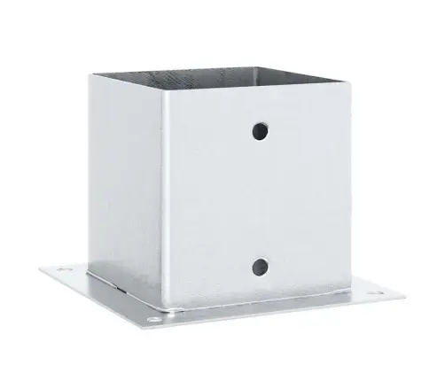 Postialused Ruudukujulised 4 Tk, 141X141 Mm, Tsingitud Teras