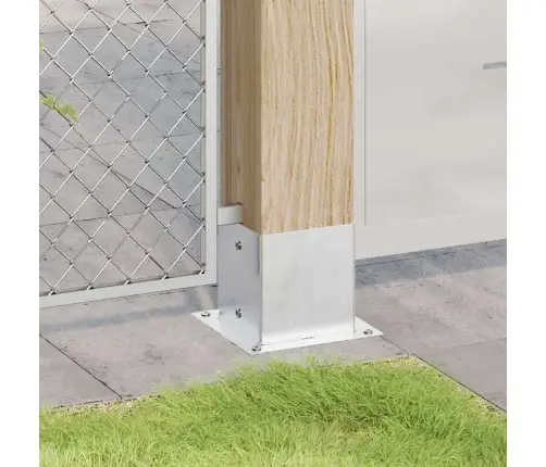 Postialused Ruudukujulised 4 Tk, 141X141 Mm, Tsingitud Teras