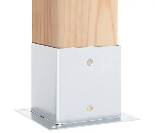 Postialused Ruudukujulised 4 Tk, 141X141 Mm, Tsingitud Teras