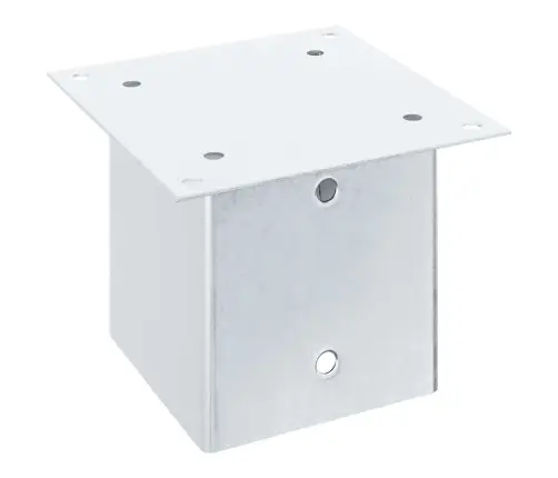 Postialused Ruudukujulised 4 Tk, 141X141 Mm, Tsingitud Teras