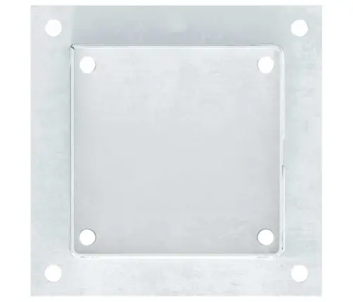 Postialused Ruudukujulised 4 Tk, 141X141 Mm, Tsingitud Teras