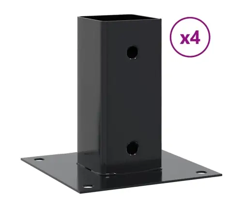 Postialused Ruudukujulised 4 Tk, 71X71 Mm, Pulbervärvitud Teras