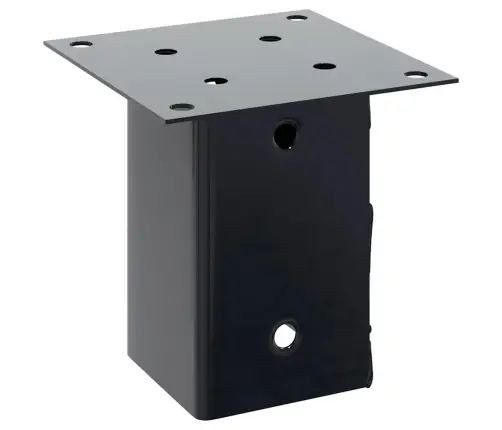 Stulpų Pagrindai Kvadratiniai, 4Vnt., Antracito Sp., 81X81Mm