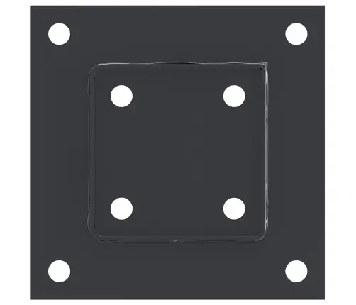 Stulpų Pagrindai Kvadratiniai, 4Vnt., Antracito Sp., 81X81Mm