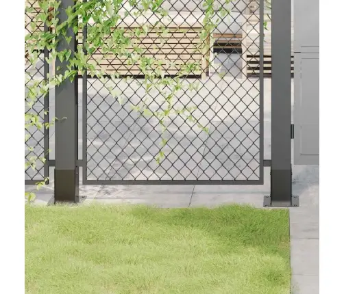 Stulpų Pagrindai Kvadratiniai, 4Vnt., Antracito Sp., 81X81Mm