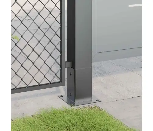 Stulpų Pagrindai Kvadratiniai, 12Vnt., Antracito Sp., 81X81Mm