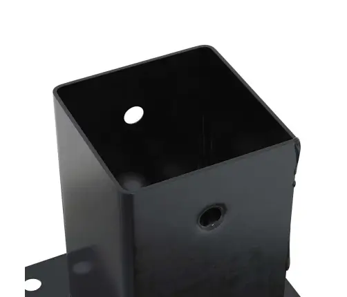 Stulpų Pagrindai Kvadratiniai, 12Vnt., Antracito Sp., 81X81Mm