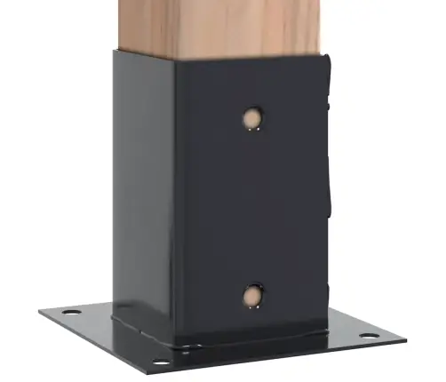 Statu Pamatnes Kvadrātveida 12 Gab Antracīts 91X91 Mm Vidaxl