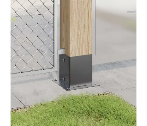 Statu Pamatnes Kvadrātveida 4 Gab Antracīts 101X101 Mm Vidaxl