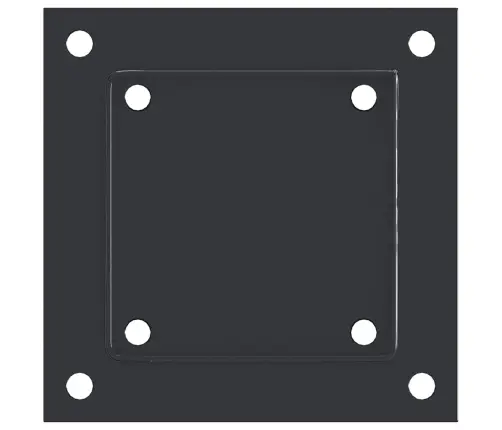 Statu Pamatnes Kvadrātveida 4 Gab Antracīts 101X101 Mm Vidaxl