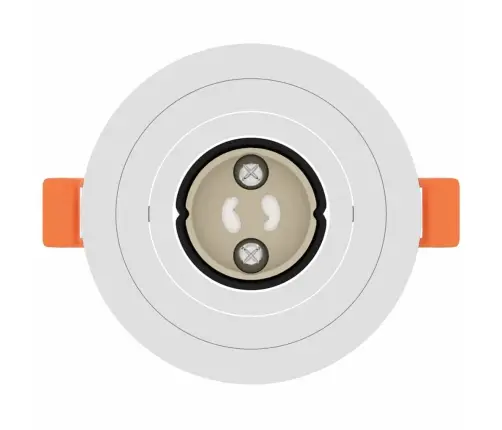 Iebūvētu Prožektoru 6 Gab Round Gu10 Balts Ø91 Mm Vidaxl