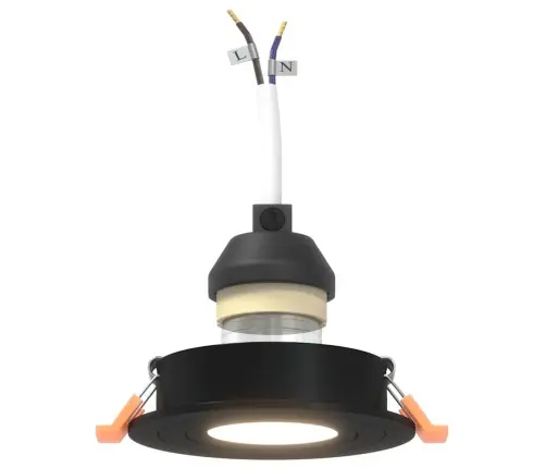 Prožektorius 24 Pcs Juoda 9 X 9 X 2 Cm Aliuminis