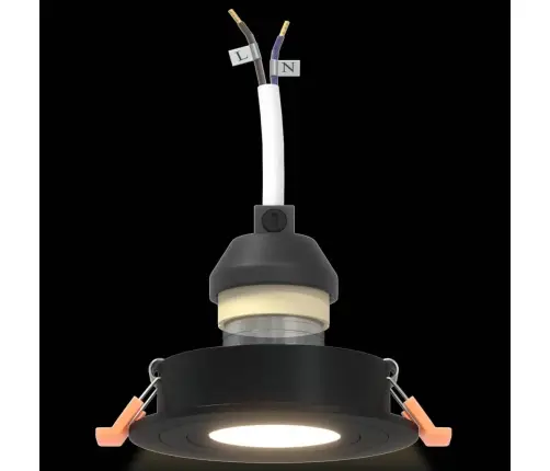 Prožektorius 24 Pcs Juoda 9 X 9 X 2 Cm Aliuminis