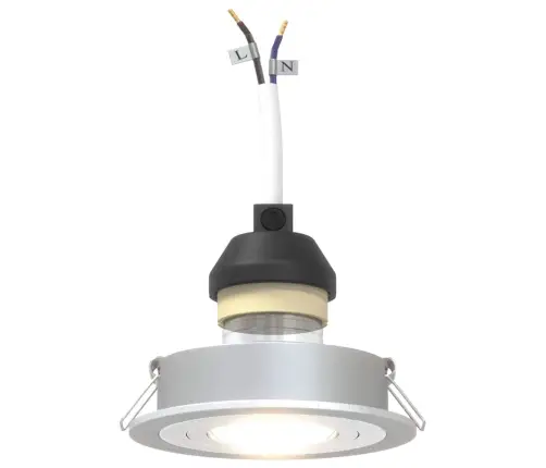 Piemontētie Prožektori 6 Gabali Apaļas Gu10 Sudrabs Ø91 Mm Vidaxl