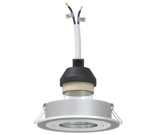 Piemontētie Prožektori 6 Gabali Apaļas Gu10 Sudrabs Ø91 Mm Vidaxl