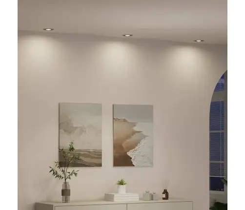 Iemontējamie Prožektori 24 Gb Apaļais Gu10 Sudrabs Ø91 Mm Vidaxl