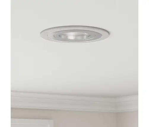 Iemontējamie Prožektori 24 Gb Apaļais Gu10 Sudrabs Ø91 Mm Vidaxl