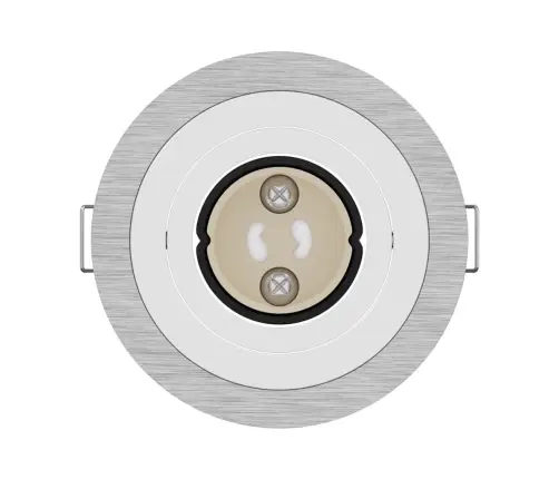 Iemontējamie Prožektori 24 Gb Apaļais Gu10 Sudrabs Ø91 Mm Vidaxl