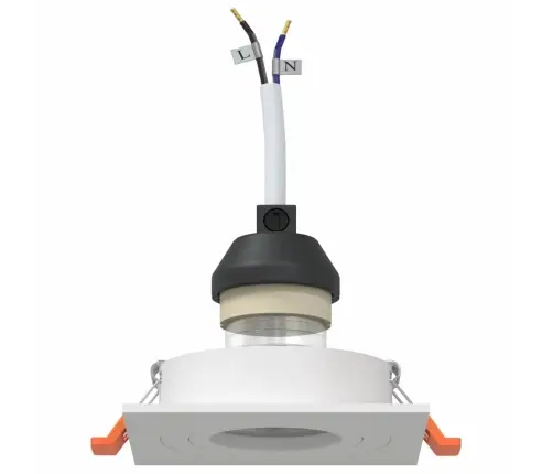 Prožektorius 6 Pcs Balta 9 X 9 X 2 Cm Aliuminis