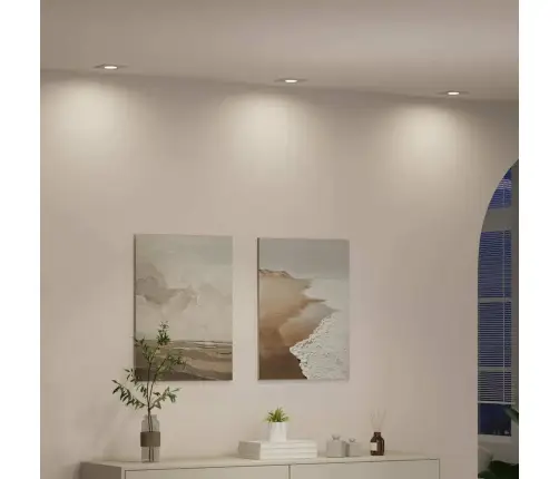 Iemontētās Gaismas 24 Gabali Kvadrāts Gu10 Balts 91X91 Mm Vidaxl