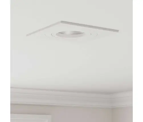 Iemontētās Gaismas 24 Gabali Kvadrāts Gu10 Balts 91X91 Mm Vidaxl