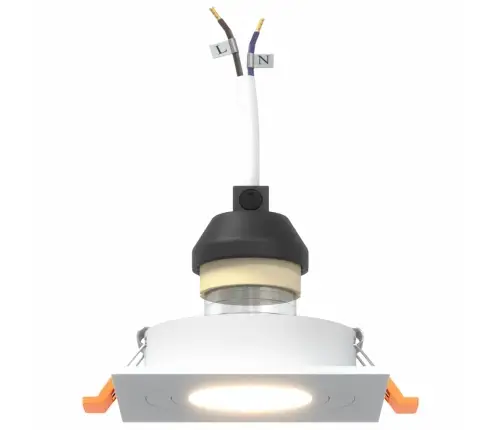 Iemontētās Gaismas 24 Gabali Kvadrāts Gu10 Balts 91X91 Mm Vidaxl