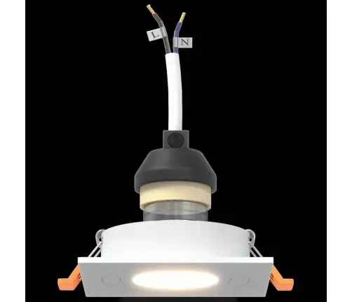 Iemontētās Gaismas 24 Gabali Kvadrāts Gu10 Balts 91X91 Mm Vidaxl