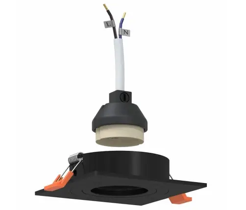 Spotivalgus 24 Pcs Must 9 X 9 X 2 Cm Alumiinium