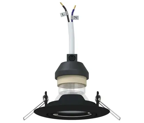 Prožektorius 12 Pcs Juoda 9 X 9 X 2.5 Cm Metalas