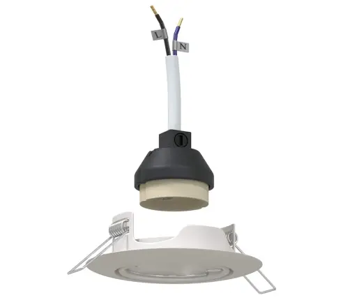 Iemontējamās Gaismas 6 Gabali Apaļas Gu10 Balts Ø90 Mm Tērauds Vidaxl