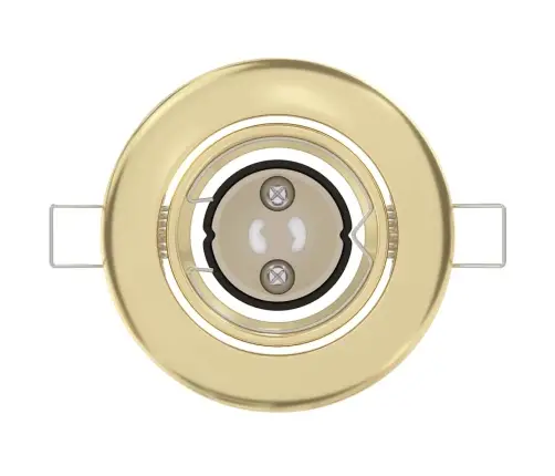 Iemontējamās Lampas 24 Gab. Apaļas Gu10 Zelta Ø90 Mm Tērauds Vidaxl