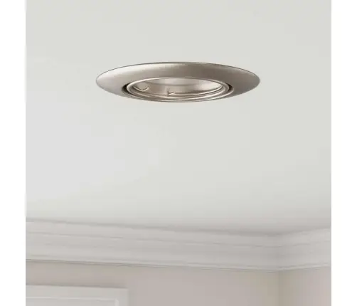 Iemontējamas Prožektori 6 Gab. Apaļš Gu10 Sudrabs Ø90 Mm Tērauds Vidaxl