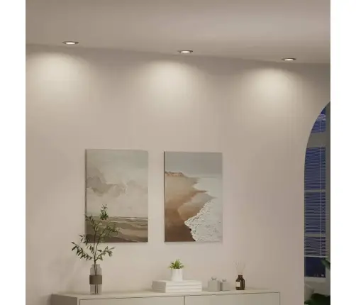 Iemontējamie Prožektori 24 Gabali Apaļie Gu10 Sudraba Ø90 Mm Tērauds Vidaxl