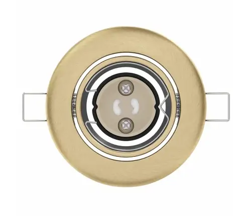 Iemontējami Prožektori 12 Gabali Apaļie Gu10 Misiņš Ø90 Mm Tērauds Vidaxl