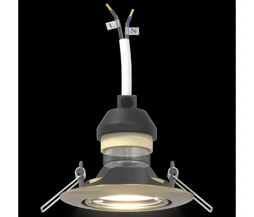 Iemontējami Prožektori 24 Gabali Apaļie Gu10 Misiņš Ø90 Mm Tērauds Vidaxl