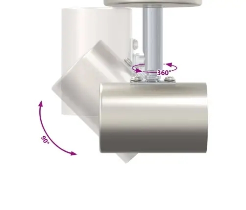 Lubų Prožektorius Nikelio 6,5 X 6 X 11,5 Cm Metalas