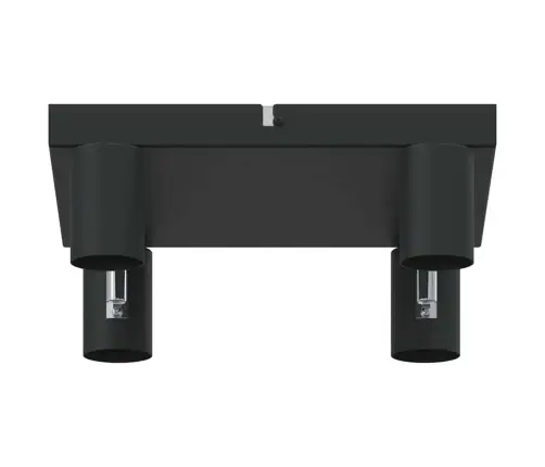 Griestu Prožektors 4 Veidu Regulējamais Melns E27 Vidaxl