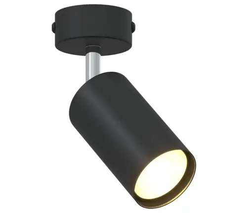 Griestu Prožektors 1 Pavediena Regulējams Melnais Gu10 Vidaxl